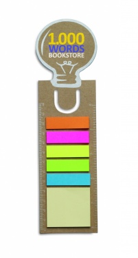 Logo trade promotional product photo of: Bookmark with sticky memo pad